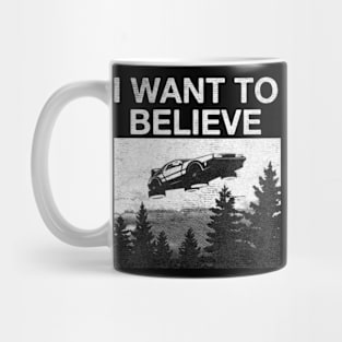 I Want To Believe Delorean Mug